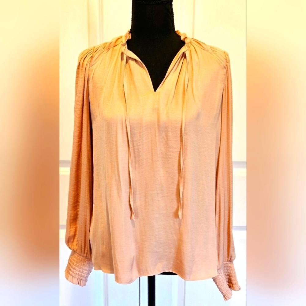 RACHEL ROY Flowy Blouse Light Dusty PINK sz SM